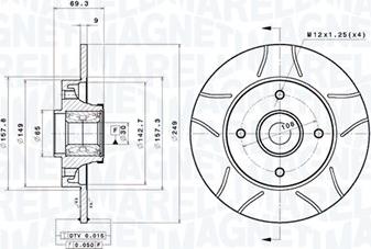 Magneti Marelli 360406210405 - Disc frana aaoparts.ro