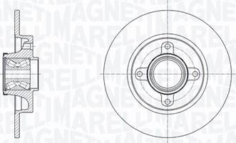 Magneti Marelli 361302040818 - Disc frana aaoparts.ro