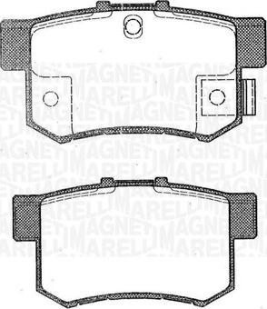 Magneti Marelli 363916060462 - Set placute frana,frana disc aaoparts.ro