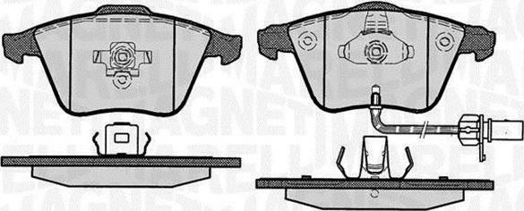 Magneti Marelli 363916060609 - Set placute frana,frana disc aaoparts.ro