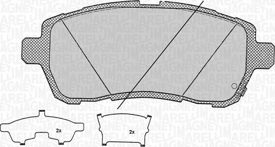 Magneti Marelli 363916060684 - Set placute frana,frana disc aaoparts.ro
