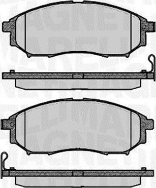 Magneti Marelli 363916060683 - Set placute frana,frana disc aaoparts.ro