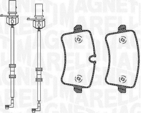 Magneti Marelli 363916060674 - Set placute frana,frana disc aaoparts.ro