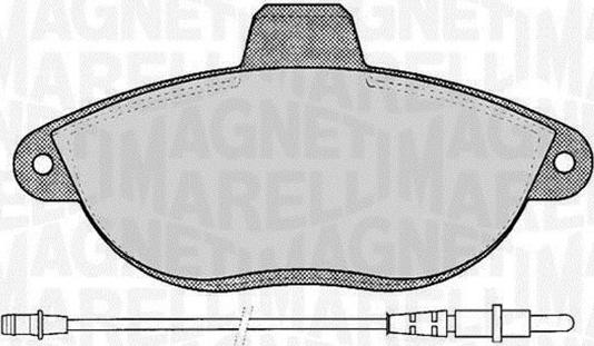 Magneti Marelli 363916060192 - Set placute frana,frana disc aaoparts.ro
