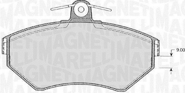 Magneti Marelli 363916060145 - Set placute frana,frana disc aaoparts.ro