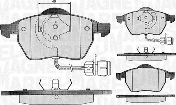 Magneti Marelli 363916060130 - Set placute frana,frana disc aaoparts.ro