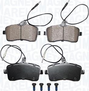 Magneti Marelli 363916060826 - Set placute frana,frana disc aaoparts.ro