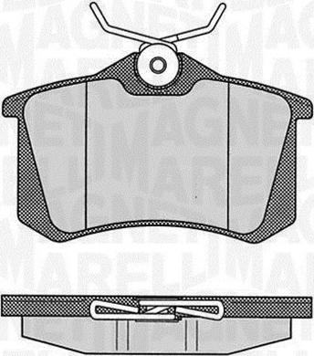 Magneti Marelli 363916060348 - Set placute frana,frana disc aaoparts.ro