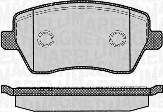 Magneti Marelli 363916060347 - Set placute frana,frana disc aaoparts.ro