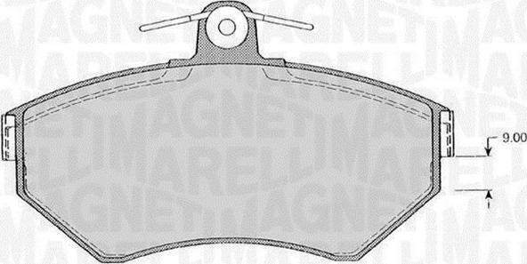 Magneti Marelli 363916060389 - Set placute frana,frana disc aaoparts.ro