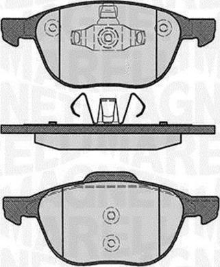 Magneti Marelli 363916060244 - Set placute frana,frana disc aaoparts.ro