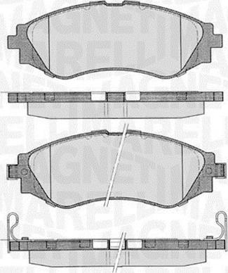 Magneti Marelli 363916060206 - Set placute frana,frana disc aaoparts.ro