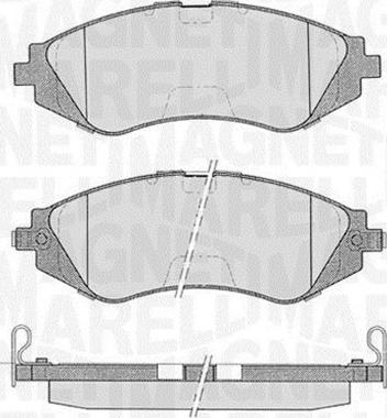 Magneti Marelli 363916060207 - Set placute frana,frana disc aaoparts.ro