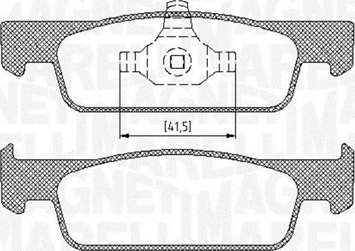 Magneti Marelli 363916060717 - Set placute frana,frana disc aaoparts.ro