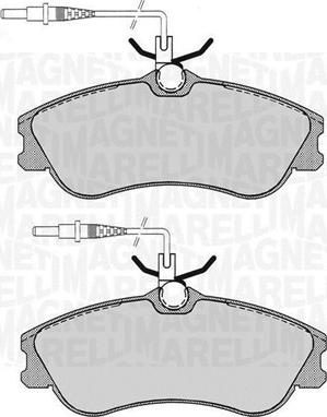 Magneti Marelli 363916060786 - Set placute frana,frana disc aaoparts.ro