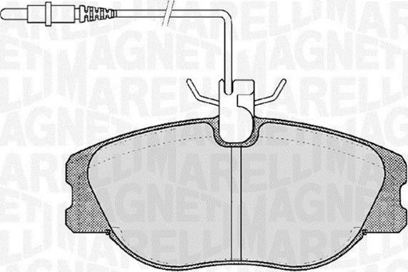 Magneti Marelli 363916060787 - Set placute frana,frana disc aaoparts.ro