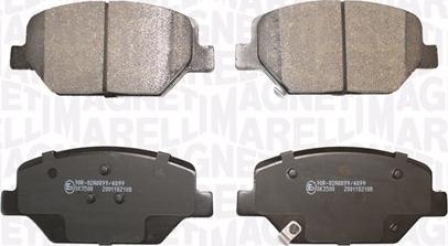 Magneti Marelli 363916061443 - Set placute frana,frana disc aaoparts.ro