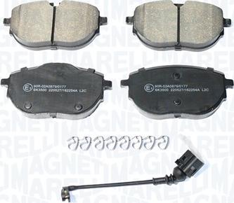 Magneti Marelli 363916061322 - Set placute frana,frana disc aaoparts.ro