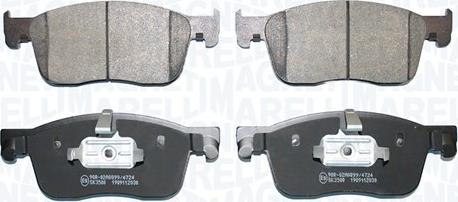 Magneti Marelli 363916061201 - Set placute frana,frana disc aaoparts.ro