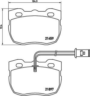 ABEX T6259 - Set placute frana,frana disc aaoparts.ro