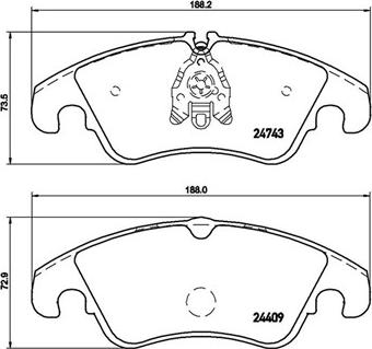 Magneti Marelli 363700485098 - Set placute frana,frana disc aaoparts.ro