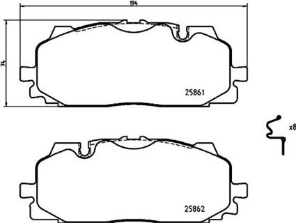 AUDI 8W0698151BJ - Set placute frana,frana disc aaoparts.ro