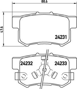 GMC 2423101 - Set placute frana,frana disc aaoparts.ro