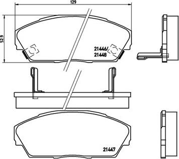 Magneti Marelli 363700428013 - Set placute frana,frana disc aaoparts.ro