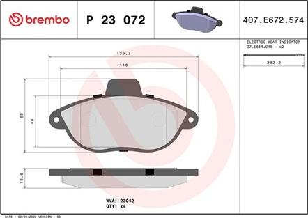 Magneti Marelli 363700423072 - Set placute frana,frana disc aaoparts.ro