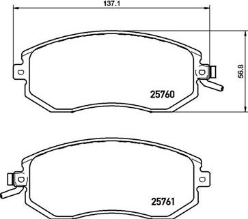 Brembo P 78 021 - Set placute frana,frana disc aaoparts.ro