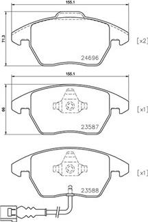 Magneti Marelli 363700585146 - Set placute frana,frana disc aaoparts.ro