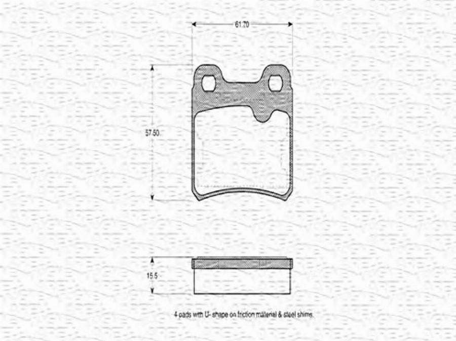 Magneti Marelli 363702160272 - Set placute frana,frana disc aaoparts.ro