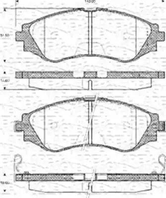 Magneti Marelli 363702161142 - Set placute frana,frana disc aaoparts.ro