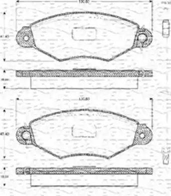 Delphi LP1111 - Set placute frana,frana disc aaoparts.ro