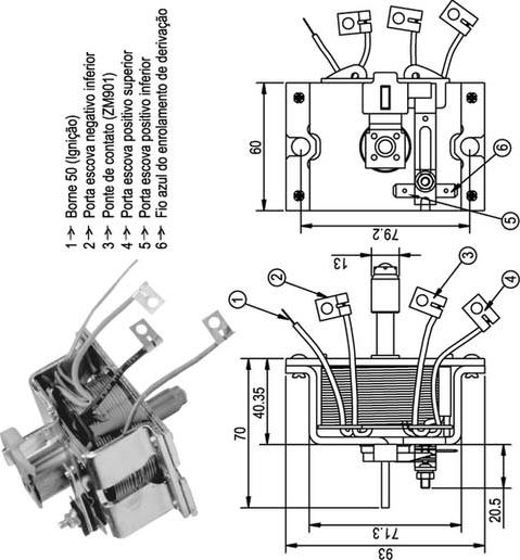 Magneti Marelli AME0337 - Solenoid, electromotor aaoparts.ro