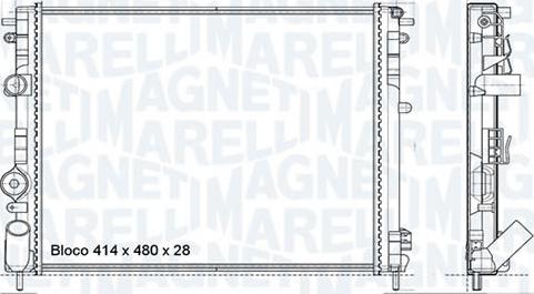 Magneti Marelli - BR RMM1009HPE - Radiator, racire motor aaoparts.ro
