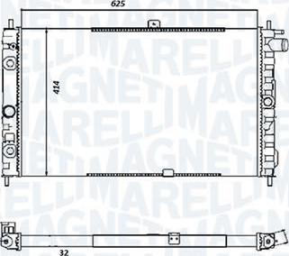 Magneti Marelli - BR RMM1001HGM - Radiator, racire motor aaoparts.ro