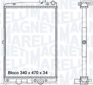 Magneti Marelli - BR RMM374001M - Radiator, racire motor aaoparts.ro