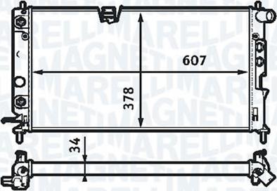 Magneti Marelli - BR RMM376718711 - Radiator, racire motor aaoparts.ro