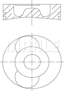 MAHLE 040 22 00 - Piston aaoparts.ro