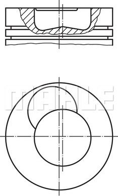 MAHLE 227 PI 00101 000 - Piston aaoparts.ro