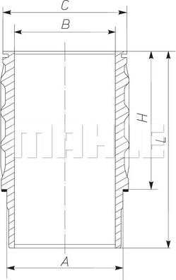 MAHLE 061 WN 17 01 - Camasa cilindru aaoparts.ro