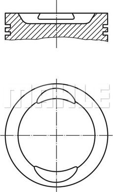 MAHLE 0094100 - Piston aaoparts.ro