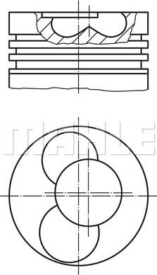 MAHLE 030 55 00 - Piston aaoparts.ro