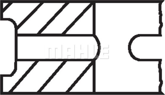 MAHLE 004 45 N0 - Set segmenti piston aaoparts.ro