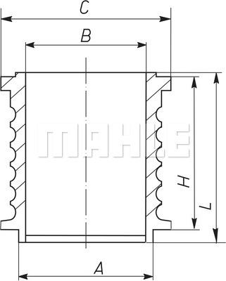 MAHLE 004 WR 16 00 - Camasa cilindru aaoparts.ro