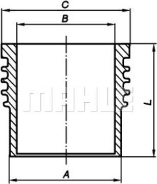 MAHLE 004 WR 17 00 - Camasa cilindru aaoparts.ro