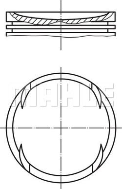 MAHLE 030 89 00 - Piston aaoparts.ro