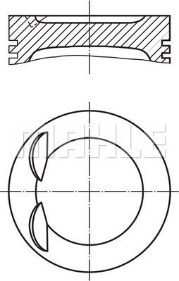 MAHLE 028 PI 00119 000 - Piston aaoparts.ro