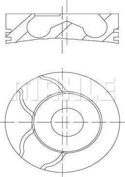 MAHLE 001 01 00 - Piston aaoparts.ro